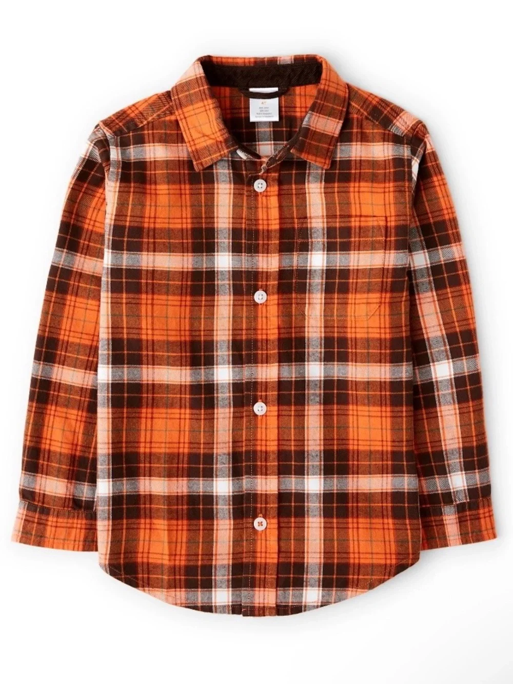Gymboree Boys ‘Harvest’ Plaid Flannel Button Down Shirt With Fox Socks Size 6